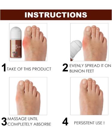 Natural 60ml Essential Toenail Roller Oil - Pain Relieving & Multi-Purpose Formula for Fast Repair - Buy Online on GoSupps.com