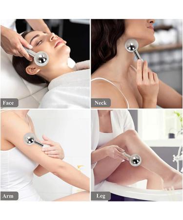 Stainless Steel Facial Ice Ball - 2 PC Set for Beauty & Massage | Ice Roller for Glowing Skin - Buy Online on GoSupps.com