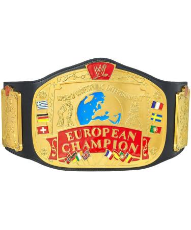 WWE Authentic Wear European Championship Replica Title Belt Multi - Buy Online on GoSupps.com