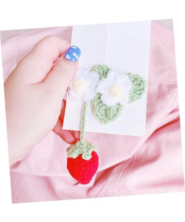 DRESSOOS Strawberry Car Mirror Pendant rear view mirror accessories kawaii hair accessories strawberry accessories braided hair clips lovely hair clips child decorate girl cotton - Buy Online on GoSupps.com
