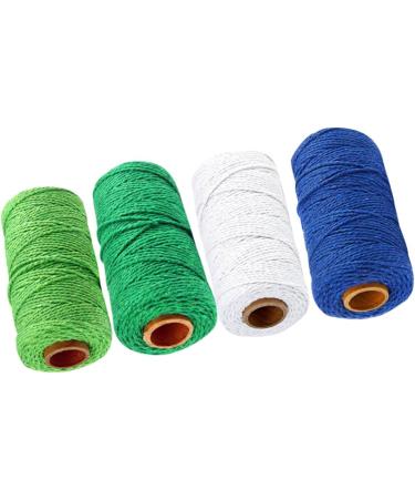 Coheali 12 Rolls Braided Cotton Rope - Natural Cotton Knitting & Macrame Cord for Tinkering - Elastic Ear Cable Fine Rope - Buy Online on GoSupps.com