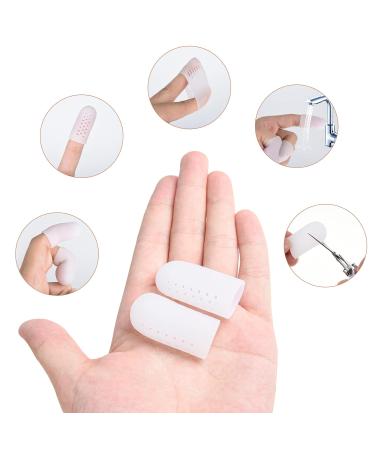 Xinzistar 12-Piece Silicone Finger Protection Sleeves - Breathable Thumb Covers for Arthritis Eczema Blisters & Cracked Fingers - International Shipping Available - Buy Online on GoSupps.com