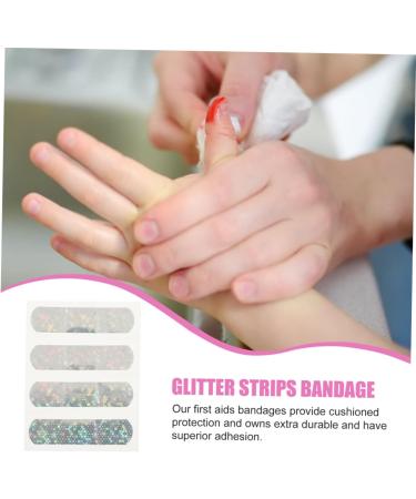 Gatuida 30 Pcs Glitter Heart Patches for Kids | Breathable Band Cover Scrape | International Shipping Available - Buy Online on GoSupps.com