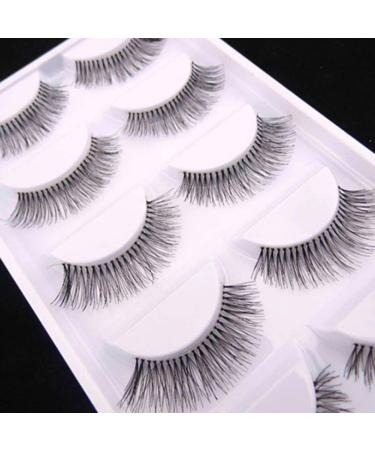 Bluelans 5 Pairs Long False Eyelashes - Black Eyelash Extensions for Stunning Makeup Look | International Shipping Available - Buy Online on GoSupps.com