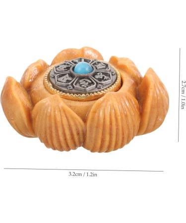 Gleavi Hand Exercise Plate Player - Vintage Carved Tibetan Buddhist Pearls Mini Lotus Flower & Sandalwood Massage Ball - Perfect for Office Relaxation - Buy Online on GoSupps.com
