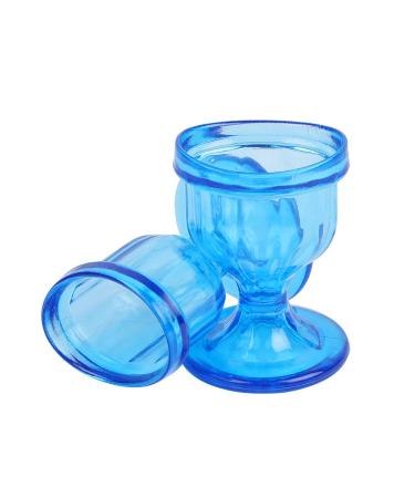 ChillEyes Colored Eye Wash Cups with Storage Container - Effective Eye Cleansing - Snug Fit Eye Shaped Rim - 2 Pcs (Blue) - Buy Online on GoSupps.com