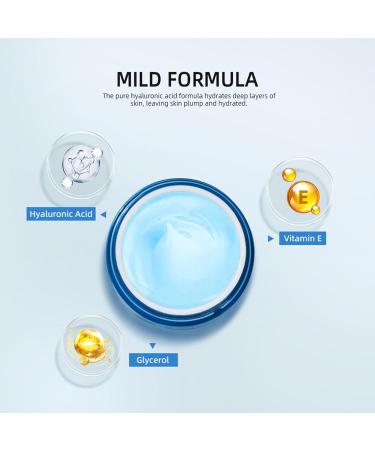 LXZJJM Hydrating Hyaluronic Acid Water Gel Lightweight & Non Greasy Formula for Oily Skin Dull Skin Fragrance-Free & Mineral Oil-Free 1.76 Oz. 50g (#2 Blue (for oily skin)) - Buy Online on GoSupps.com