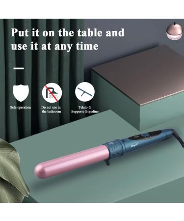 32mm Professional Ceramic Curling Wand for Long Beach Waves - Adjustable Temperature, Dual Voltage - Rose Gold - Buy Online on GoSupps.com