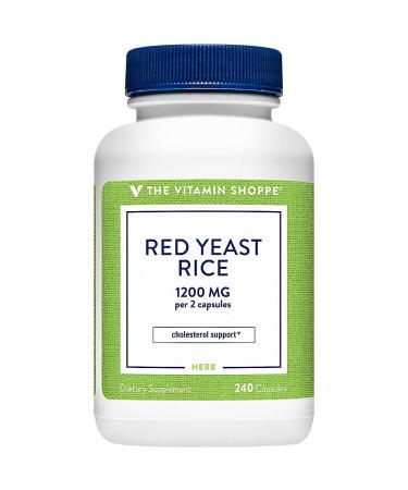 The Vitamin Shoppe Red Yeast Rice 1 200 (240 Capsules) (240 Capsules) 240 Count (Pack of 1)