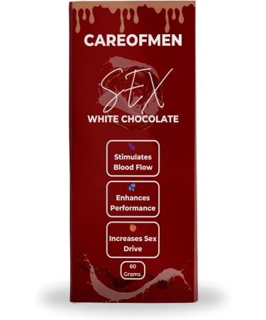 Careofmen Chocolate Bar 60 Grams (White Chocolate) White Chocolate 60 Grams - Buy Online on GoSupps.com