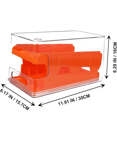 jojofuny 1pc Storage Box Storage Bins Clear Plastic Eggs Fridge Storage Container The Slide Multipurpose Orange 30.3X16CM - Buy Online on GoSupps.com