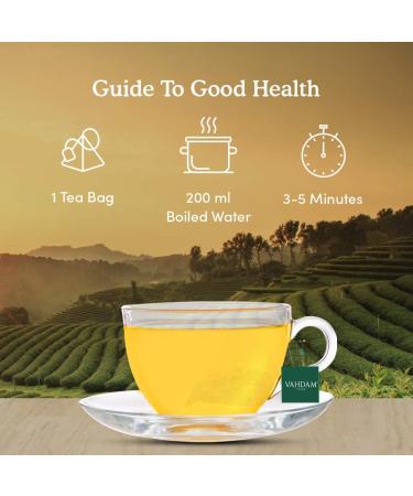 VAHDAM Organic Turmeric Ginger Herbal Tea - 100 Tea Bags | Powerful Superfood with Real Turmeric & Ginger Powder | Caffeine-Free - Buy Online on GoSupps.com