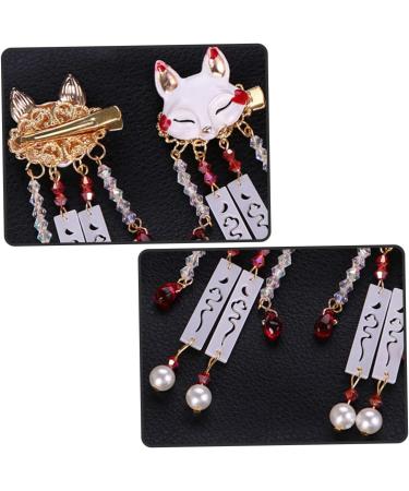 VICASKY 1 Pair Fox Tassel Clip Women Tassel Hair Clip Girl Hair Clips Tassel Drop Barrette Tassel Barrette Chinese Tassel Hair Clip Chinese Hair Accessories Chinese Tassel Hairpin - Buy Online on GoSupps.com