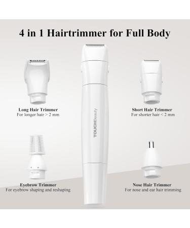 Touch Beauty 4-in-1 Electric Razor for Women | Pain-Free Intimate & Body Shaving | Ladyshave for Bikini Face Eyebrows Legs - Buy Online on GoSupps.com