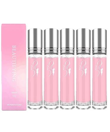 Eternal Love Perfume Enhanced Edition Pure Romance Perfume Dating Perfume Portable Mini Non-irritating Attractive Increase Happiness Mild Roll-on Perfume for Lover- Womens (5 pcs)