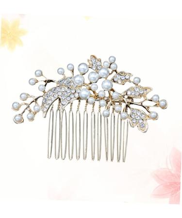 FRCOLOR Women's Comb Jewellery Bridal Hair Comb Wedding Hair Clip Comb Pearl Hair Clips Bridal Crystal Hair Comb Wedding Tiara Hair Pin Hair Accessories European and American Miss - Buy Online on GoSupps.com