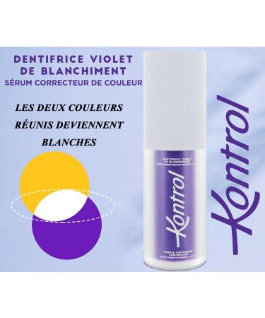 Kontrol Toothpaste Violet Bleaching Colour Correcting Serum 30 ml | Bright Smile Solution | International Shipping Available - Buy Online on GoSupps.com