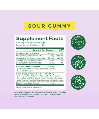 Bloom Nutrition High Energy Pre Workout Powder, Amino Energy with Beta Alanine, Ginseng & L Tyrosine, Natural Caffeine Powder from Green Tea Extract, Sugar Free & Keto Drink Mix (Sour Gummy) Sour Gummy 30 Servings (9.3 Ounc  - Buy Online on GoSupps.com