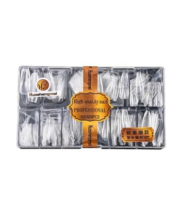 500 Piece Thin and Invisible Artificial Nail Tips Perfect for Everyday Wear or Special Occasions