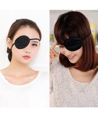Black Adjustable Concave Shape Eyepatch for Amblyopia - Adult & Kid's Single Eye Mask - Buy Online on GoSupps.com
