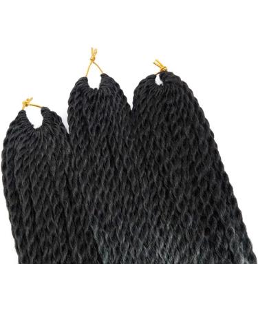 24" Inch/60CM Crochet Twist Kinky Curly Hair Extensions Synthetic Weave Hair Ombre Braiding Hair Heat Resistant For Women Ladies - Black & Silver Grey - Buy Online on GoSupps.com