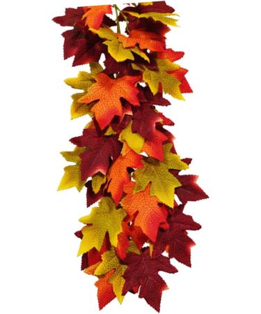 Zerodeko 2 Pcs Simulated Maple Leaf Rattan Pine Cones Hanging Vine Silk Flower - Buy Online on GoSupps.com
