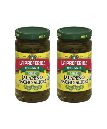 La Preferida Organic Jalapeno Nacho Slices, Mild, 11.5 oz (Pack - 2) Mild 11.5 Ounce (Pack of 2)