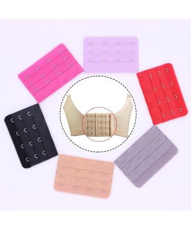 Ewanda store 28 Pcs Women 4 Hook 3 Rows Spacing Bra Strap Extender Bra Strap Extensions Color in Random - Buy Online on GoSupps.com