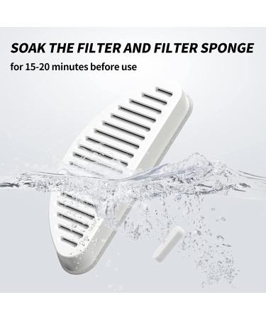 6 Pack Replacement Filters & Sponges for 67oz Pet Fountain - Cat Water Dispenser - Buy Online on GoSupps.com