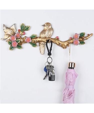 Rack for Wall Wall-Mounted Coat Rack Clothes Bedroom Shoe Cabinet Living Room Hook Creative Bird Wall Hanging Coat Rack (Color : Brass) - Buy Online on GoSupps.com