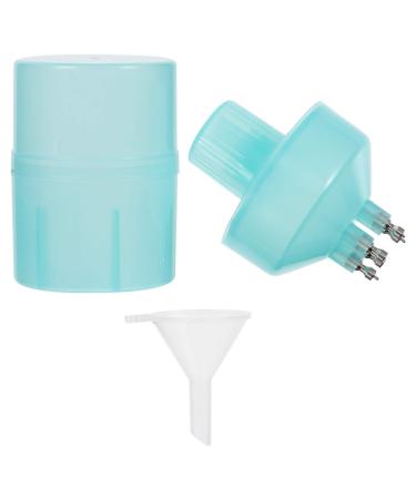 Minkissy 1 set of applianter bottle for hair color color shampoo hair dye shampoo shampoo for the scalp shampoo for hair -colored hair oil bottle dripper plastic hair rinsing conical sky blue
