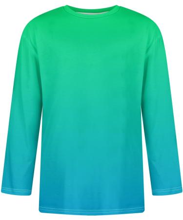 Shop Men's 3/4 Arm Casual Shirt - Lightweight Henley 3D Print Regular Fit - Summer Rugby Top in Green - Buy Online on GoSupps.com