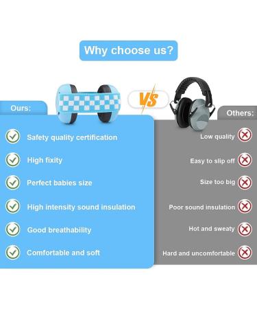CUIFULI Kids Noise Reduction Earmuffs - Blue, for Babies & Toddlers 12-36 Months - Buy Online on GoSupps.com