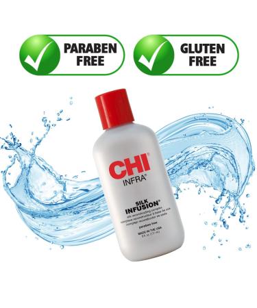 CHI Helmet Head Extra Firm Hairspray 10 oz & INFRA Silk Infusion 6 Fl Oz 10 Ounce (Pack of 1) Hairspray + Silk Infusion 6 Fl Oz - Buy Online on GoSupps.com