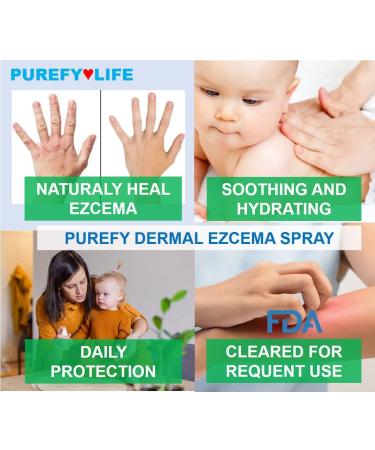 PUREFY Baby Dermal Eczema Spray (4oz 2pk) | Natural Healing for Babies | Dermatologist Recommended - Buy Online on GoSupps.com