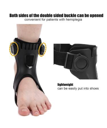Lightweight Drop Foot Brace Orthosis for Hemiplegia | Stroke Recovery | Comfortable Left Foot Support | Size M - Buy Online on GoSupps.com