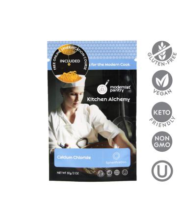 Organic Non-GMO Vegan Calcium Chloride - OU Kosher Certified | 50g/2oz - Buy Online on GoSupps.com