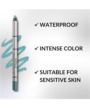 Impala Creamy Waterproof Teal Green Eyeliner Pencil 317 - Define Contour or Smokey Eyes | Long-Lasting Water-Resistant Formula for Bright, Dense Color - Buy Online on GoSupps.com