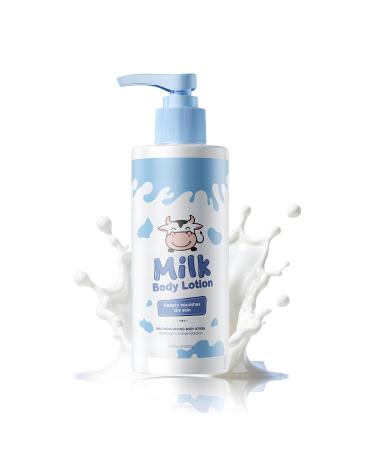Helbr Milk Hydrating Body Lotion 7.04 fl oz - Natural Milk Essence Moisturizer for Dry Sensitive Skin - Multi-Purpose for Body Face & Hands - Improves Texture for Smooth Glowing Skin