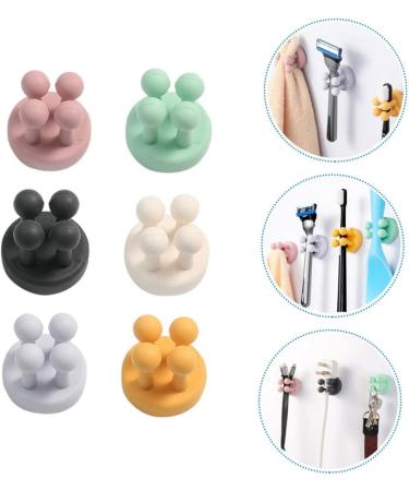 Alipis Silicone Hook - 24 Razor Hook Hat Holders & Toothbrush Storage Solutions | Bathroom & Household Hooks - Buy Online on GoSupps.com