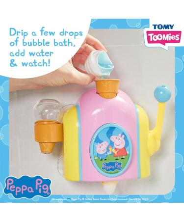 Peppa Pig Bubble Ice Cream Maker - Fun Bath Toy for Kids | TOMY Toomies Foam Cone Factory for 18 Months to 4 Year Old Boys & Girls - Buy Online on GoSupps.com