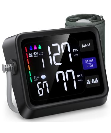 VERWINT Automatic Blood Pressure Machine Upper Arm with Large Backlit Display, Accurate Digital BP Monitor with Adjustable Cuff 8.6"-16.5", 3x199 Sets Memory, Include Batteries and Type C Cable