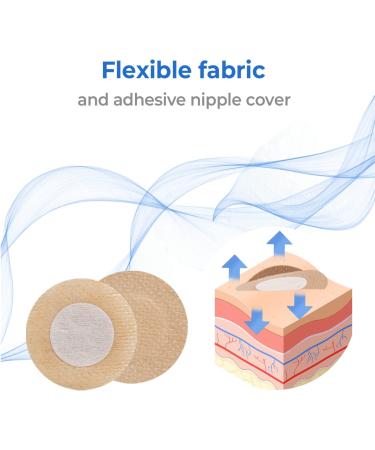 Carrotez 90 Pairs Nipple Covers - Anti-Chafing Nipple Tape for Runners - Sports, Gym, Daily Life - Adhesive Bandage Beige (180 PCS) - Buy Online on GoSupps.com