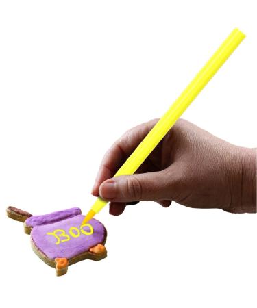 Food Coloring Markers | Food Grade Gourmet Writers for Cake Ultra Fine Edible Markers for Decorating Fondant Cakes Cookies Frosting Easter Yellow