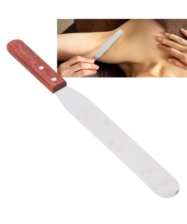 Buy Kcabret Stainless Steel Wax Spatula - Metal Eyebrow Wax Spatula with Wooden Handle for Hair Removal - Buy Online on GoSupps.com