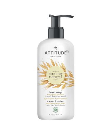 ATTITUDE Moisturizing Hand Soap for Sensitive Skin - Hypoallergenic & Vegan - 16 Fl Oz (Argan Oil) - Buy Online on GoSupps.com