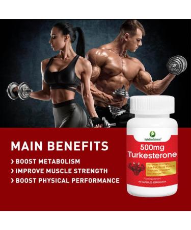 AlphaStateSciences Pure Ajuga Turkesterone 500mg - 60 Capsules, 10% Standardized Turkesterone - Buy Online on GoSupps.com
