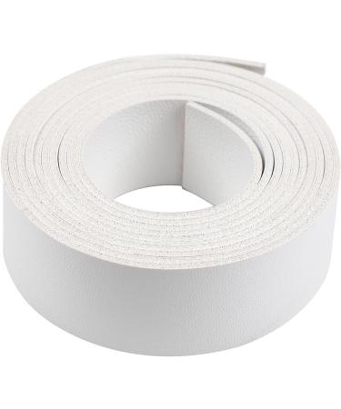 Picheng Double Sided White Flat Leather Strip 72 (1 Wide) - Ideal for Pet Collars, Traction Ropes, Belts, Handles, DIY Craft Projects - White - Buy Online on GoSupps.com