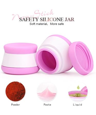 BrilliantDay 20ml Silicone Travel Container Set - 4 Pack Cream Cosmetic Containers with Lids for Creams & Body Care - Buy Online on GoSupps.com