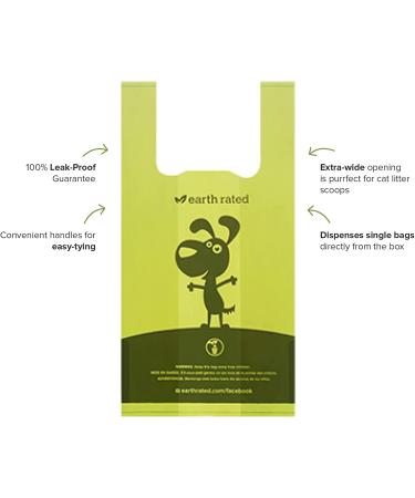 Earth Rated Lavender Scented Dog Waste Bags - 120 Handle Bags | Eco-Friendly & Leak-Proof - Buy Online on GoSupps.com